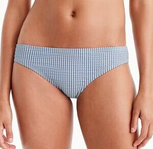 J. Crew Striped Full Coverage Bikini Bottom Blue White Size XXL NEW